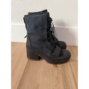 Women’s Converse GR82 Lace Up Platform Heel Boots Size 7.5